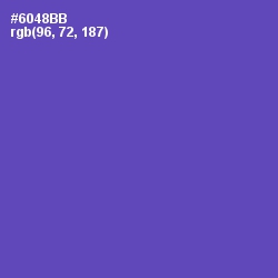 #6048BB - Blue Violet Color Image