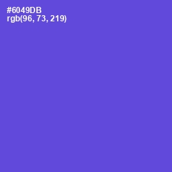 #6049DB - Fuchsia Blue Color Image