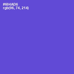 #604AD6 - Fuchsia Blue Color Image