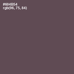 #604B54 - Eggplant Color Image