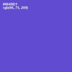 #604BD1 - Fuchsia Blue Color Image