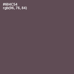 #604C54 - Eggplant Color Image