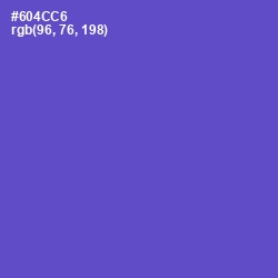 #604CC6 - Fuchsia Blue Color Image