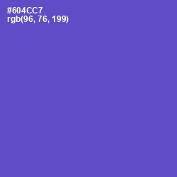 #604CC7 - Fuchsia Blue Color Image