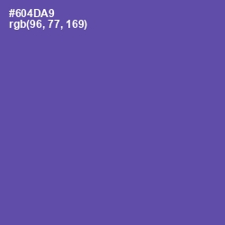 #604DA9 - Blue Violet Color Image