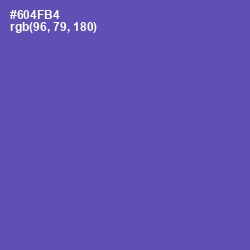#604FB4 - Blue Violet Color Image