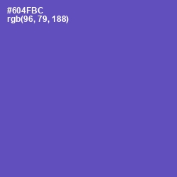 #604FBC - Blue Violet Color Image