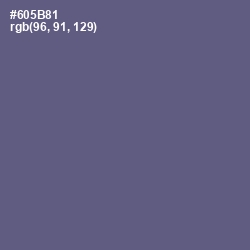 #605B81 - Butterfly Bush Color Image