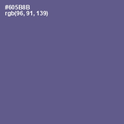 #605B8B - Butterfly Bush Color Image