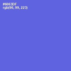 #6063DF - Blue Marguerite Color Image