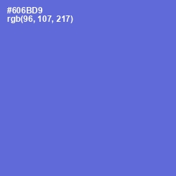 #606BD9 - Blue Marguerite Color Image