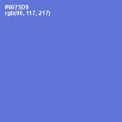 #6075D9 - Moody Blue Color Image