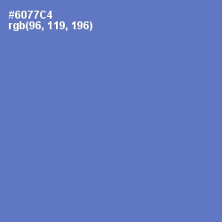 #6077C4 - Blue Marguerite Color Image