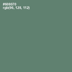 #608070 - Viridian Green Color Image