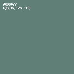 #608077 - Viridian Green Color Image