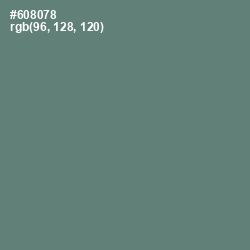 #608078 - Viridian Green Color Image