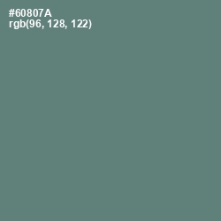 #60807A - Viridian Green Color Image