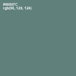 #60807C - Viridian Green Color Image