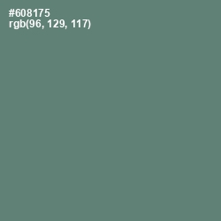 #608175 - Viridian Green Color Image