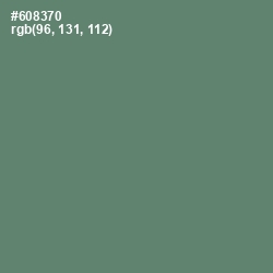 #608370 - Viridian Green Color Image