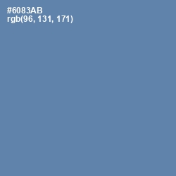 #6083AB - Bermuda Gray Color Image