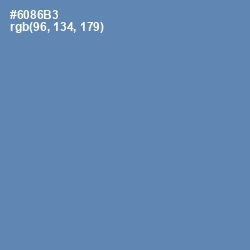 #6086B3 - Bermuda Gray Color Image