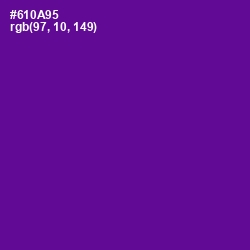 #610A95 - Purple Color Image