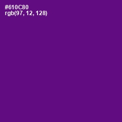 #610C80 - Purple Color Image