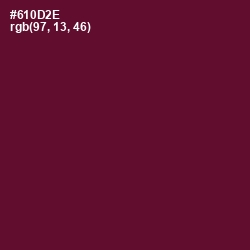 #610D2E - Black Rose Color Image