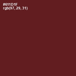 #611D1F - Cherrywood Color Image