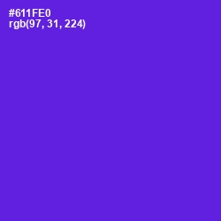 #611FE0 - Purple Heart Color Image