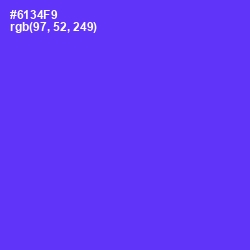 #6134F9 - Purple Heart Color Image
