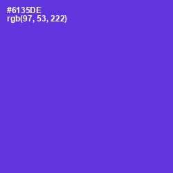 #6135DE - Purple Heart Color Image