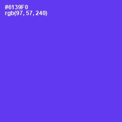 #6139F0 - Purple Heart Color Image