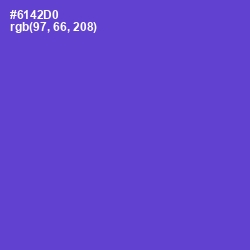 #6142D0 - Fuchsia Blue Color Image