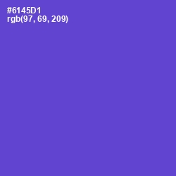 #6145D1 - Fuchsia Blue Color Image