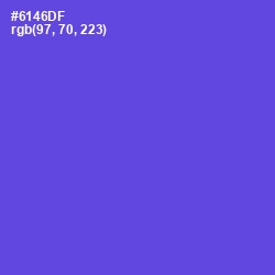 #6146DF - Fuchsia Blue Color Image