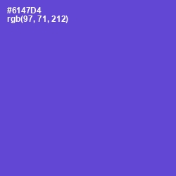 #6147D4 - Fuchsia Blue Color Image