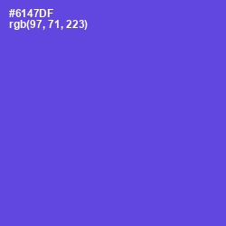 #6147DF - Fuchsia Blue Color Image