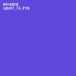 #6148DB - Fuchsia Blue Color Image