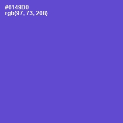 #6149D0 - Fuchsia Blue Color Image