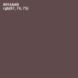 #614A4B - Eggplant Color Image