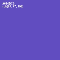 #614DC0 - Fuchsia Blue Color Image