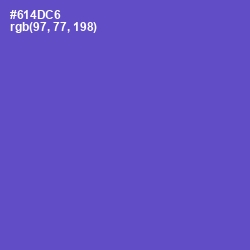 #614DC6 - Fuchsia Blue Color Image