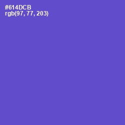 #614DCB - Fuchsia Blue Color Image