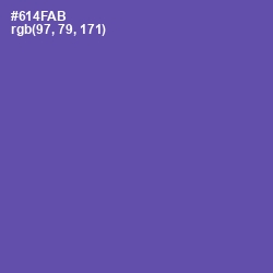 #614FAB - Blue Violet Color Image