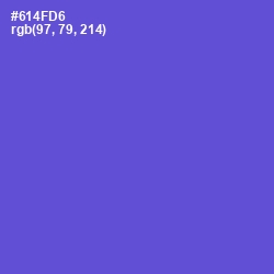 #614FD6 - Fuchsia Blue Color Image