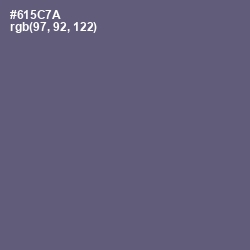 #615C7A - Smoky Color Image