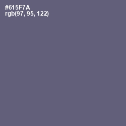 #615F7A - Smoky Color Image
