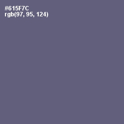 #615F7C - Smoky Color Image